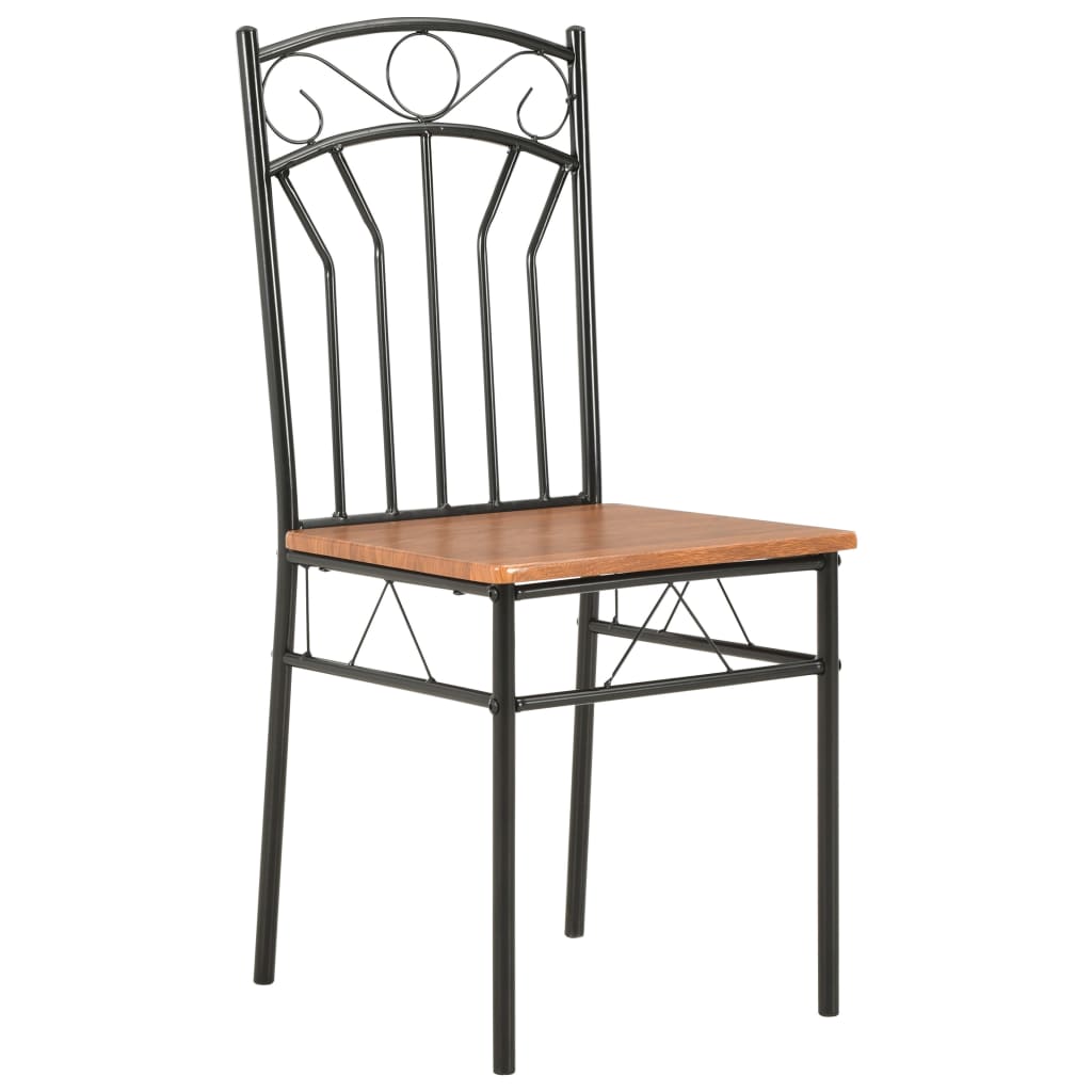 spisebordsstole 6 stk. MDF brun