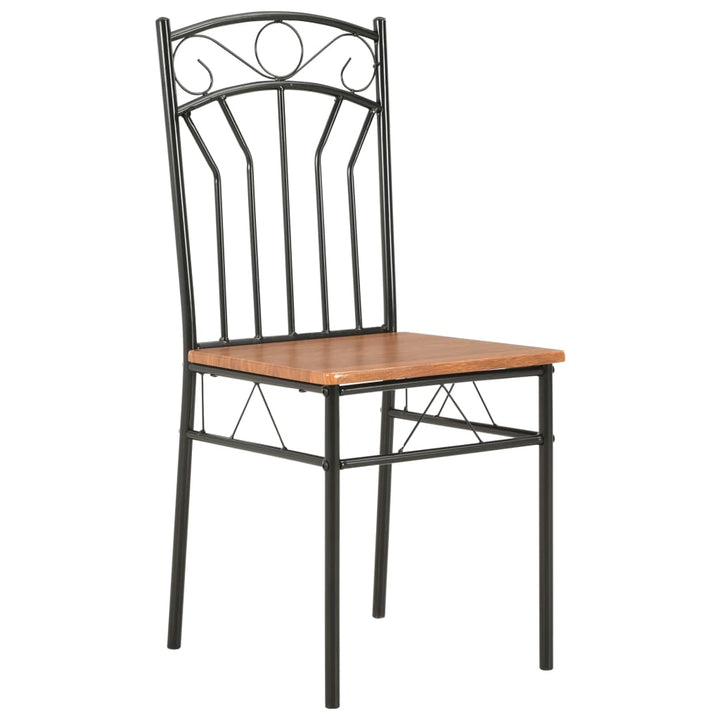spisebordsstole 6 stk. MDF brun
