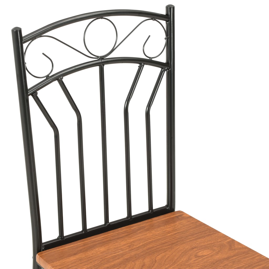 spisebordsstole 6 stk. MDF brun