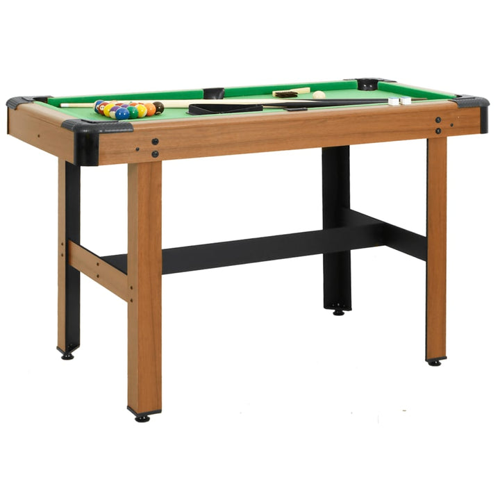 billardbord 122 x 61 x 76 cm brun