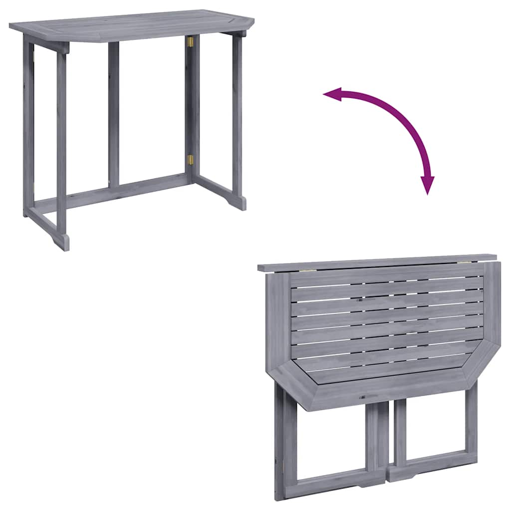 foldbart altanbord 90x50x74 cm massivt akacietræ