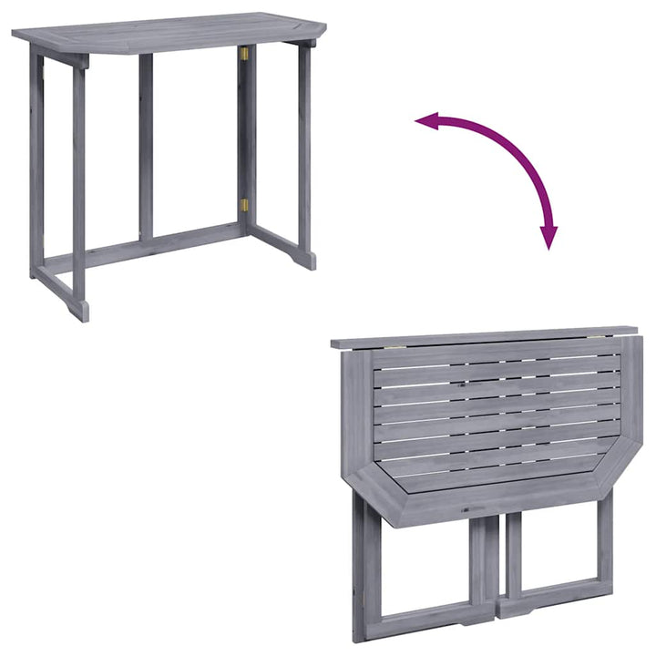 foldbart altanbord 90x50x74 cm massivt akacietræ