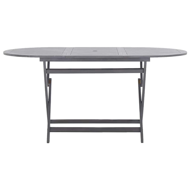 foldbart havebord 160x85x75 cm massivt akacietræ