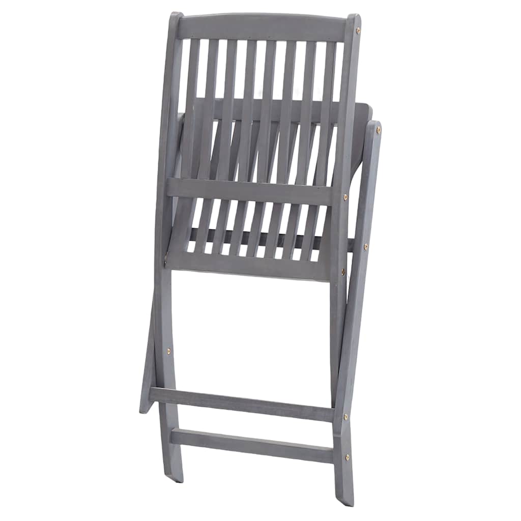 foldbare havestole 4 stk. massivt akacietræ