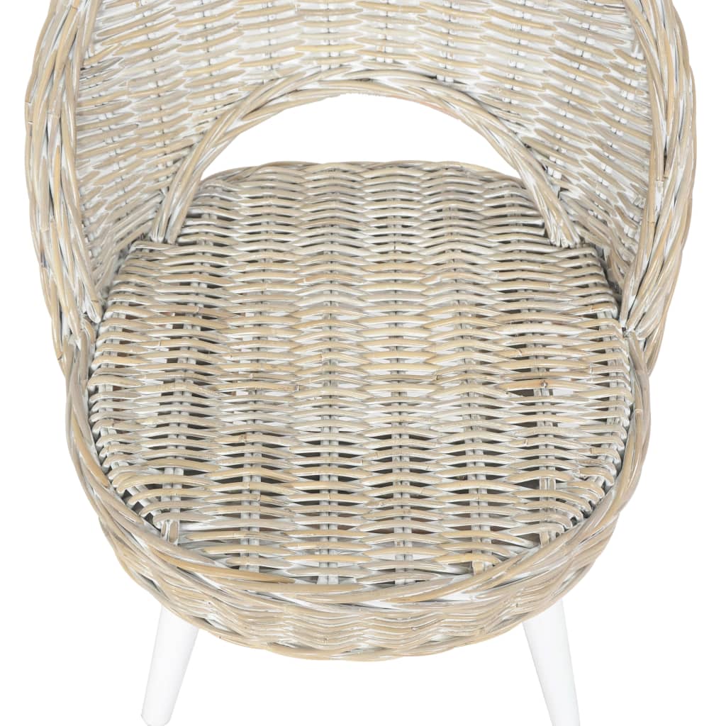 lænestol kubu-rattan hvid