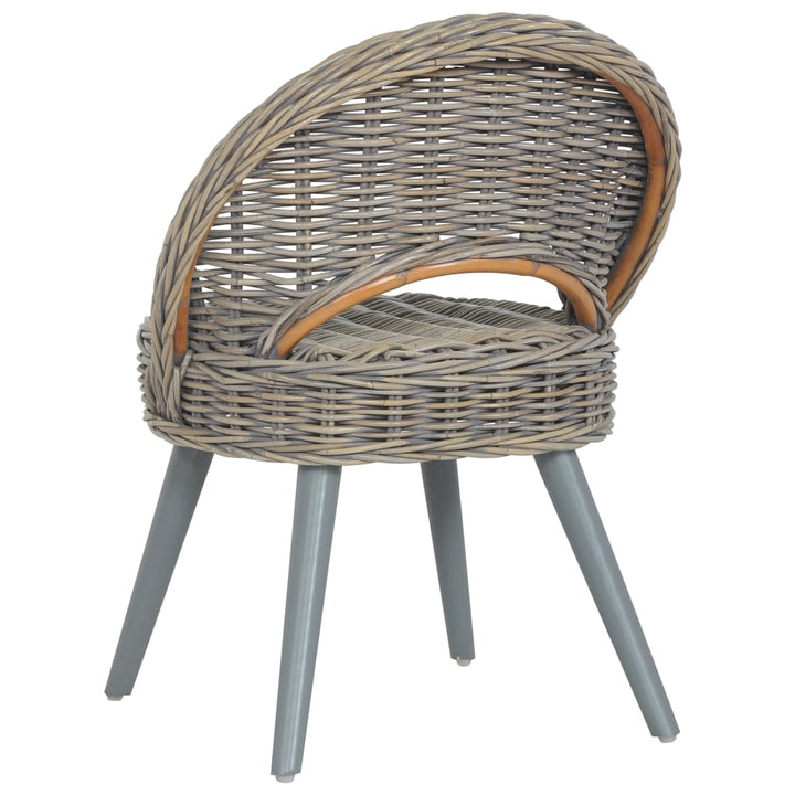 lænestol kubu-rattan grå