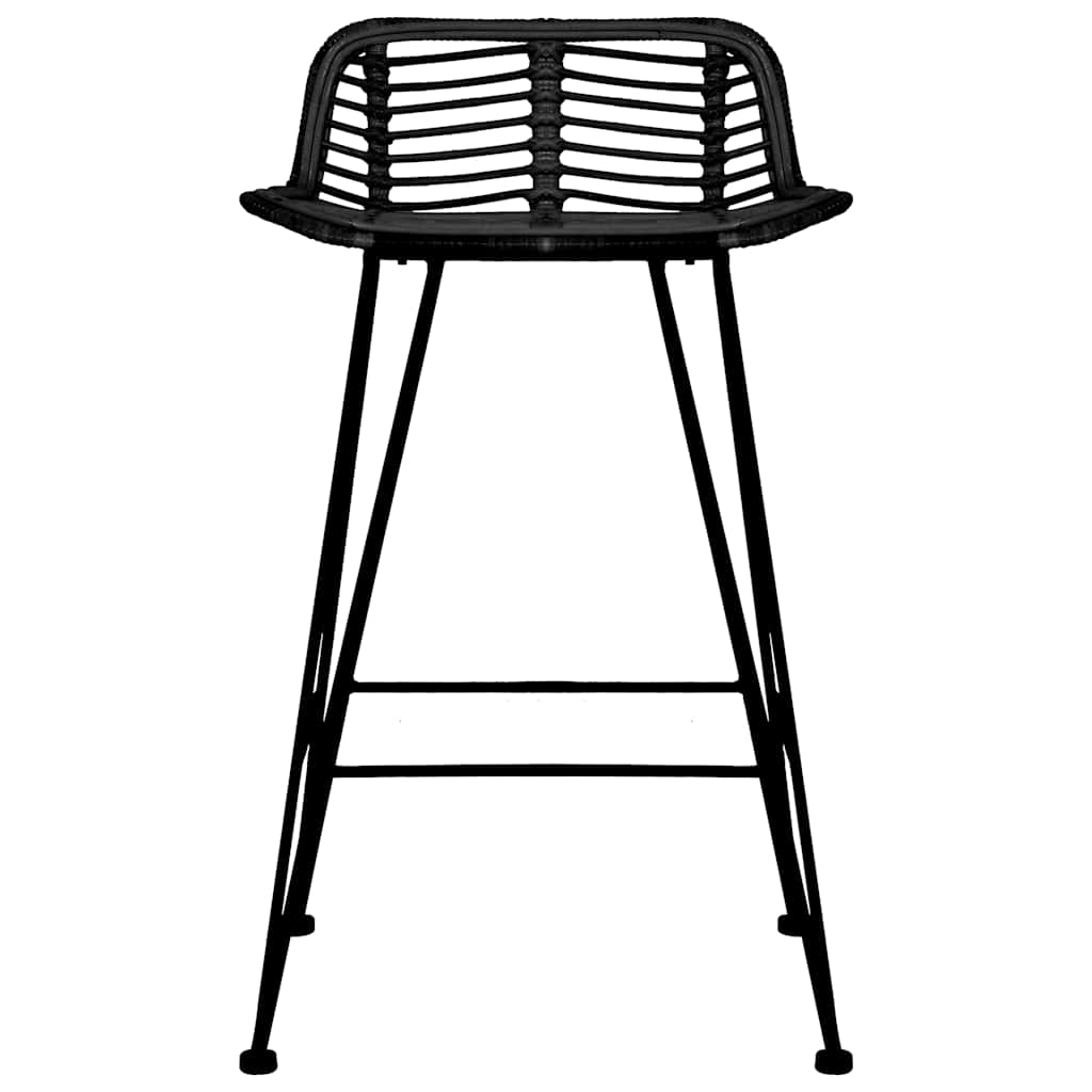 barstole 2 stk. rattan sort