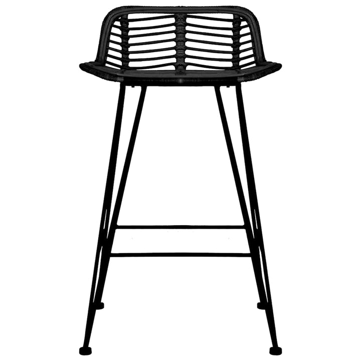 barstole 2 stk. rattan sort