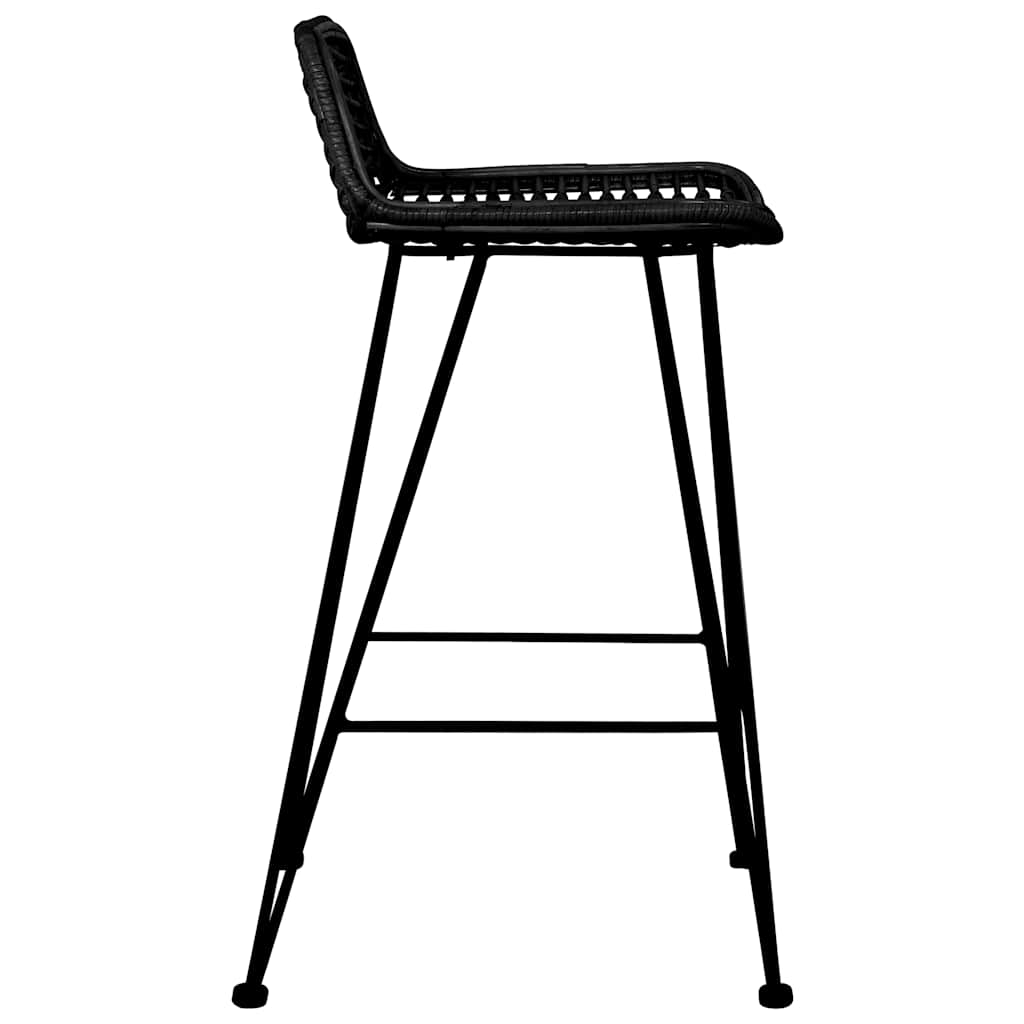barstole 2 stk. rattan sort