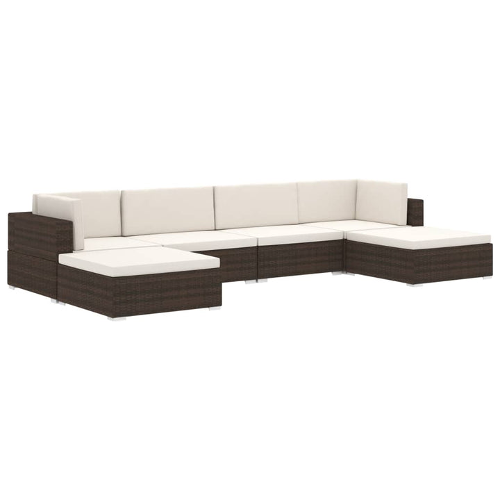 hjørnesæde til sofa 1 stk. med hynder polyrattan sort