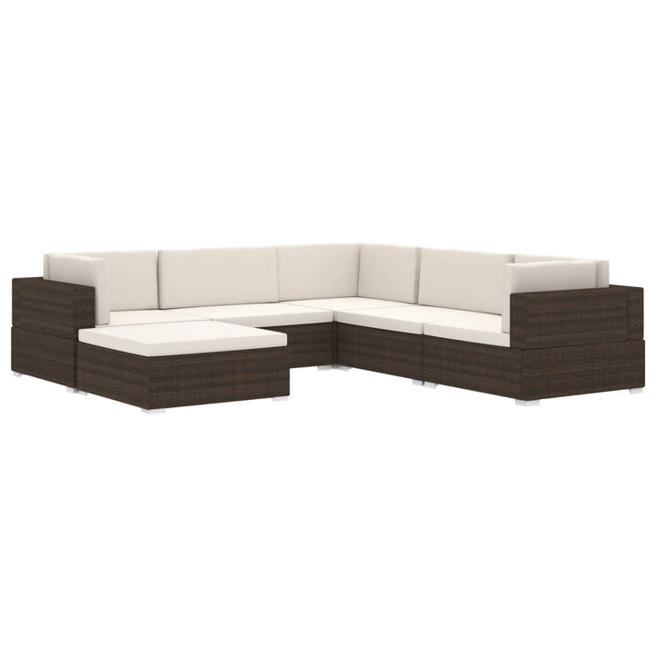 hjørnesæde til sofa 1 stk. med hynder polyrattan grå