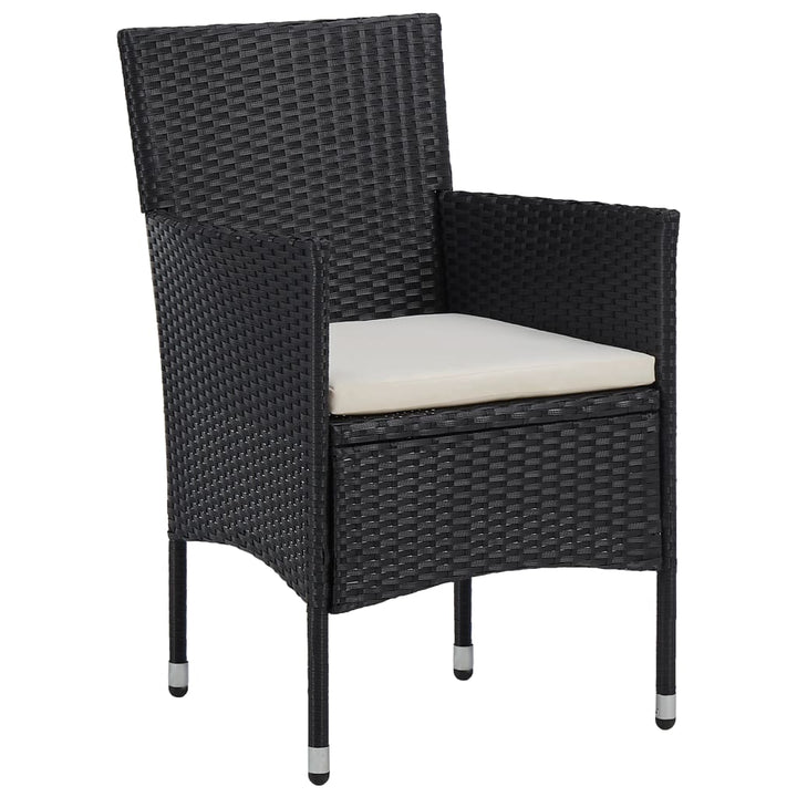 havestole 2 stk. polyrattan sort