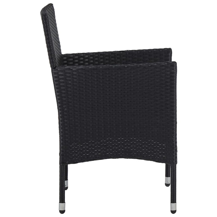 havestole 2 stk. polyrattan sort
