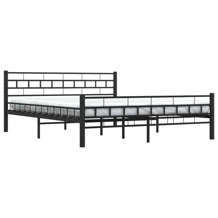 sengestel 160 x 200 cm stål sort
