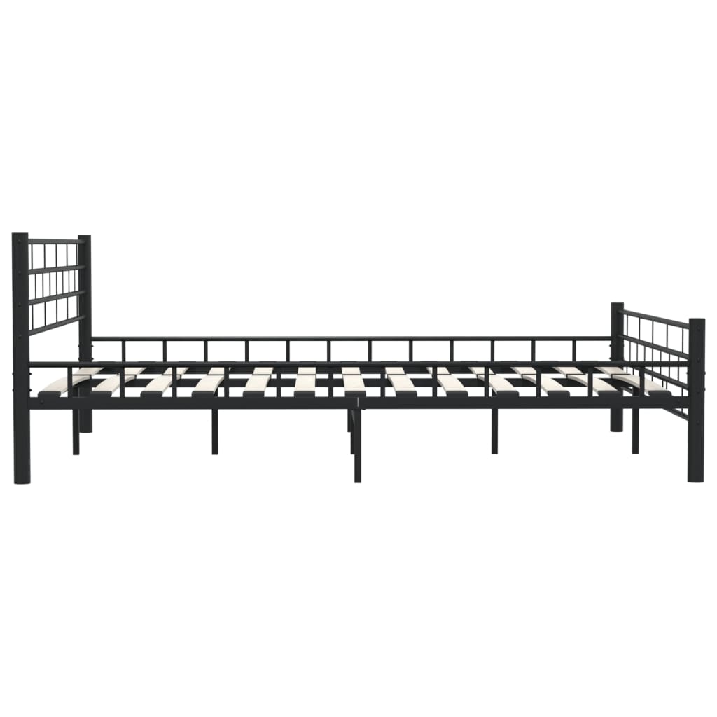 sengestel 160 x 200 cm stål sort