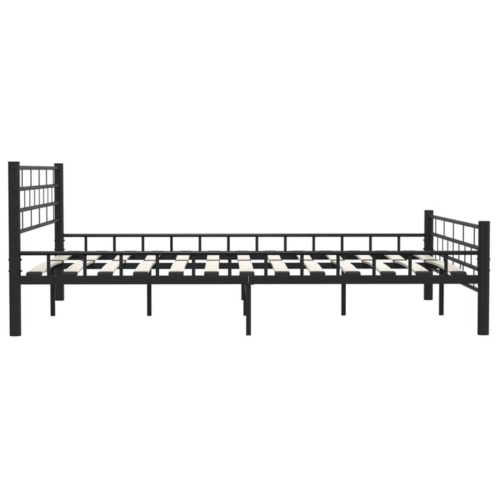 sengestel 160 x 200 cm stål sort