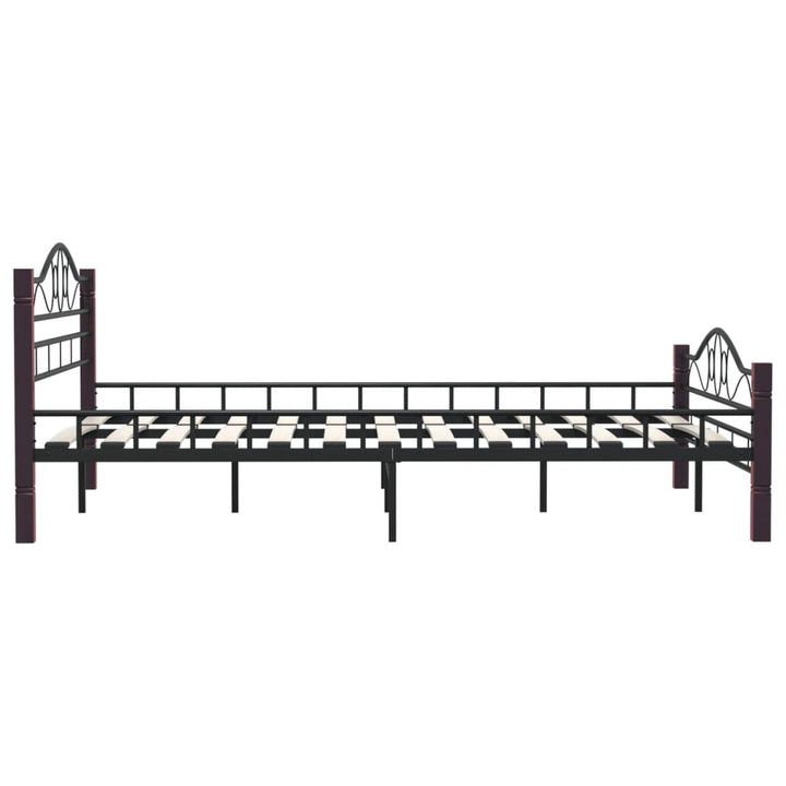 sengestel sort metal 160 x 200 cm