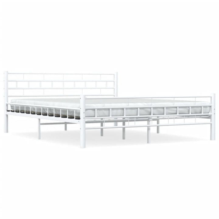 sengestel 160 x 200 cm metal hvid