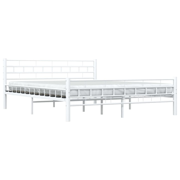 sengestel 160 x 200 cm metal hvid