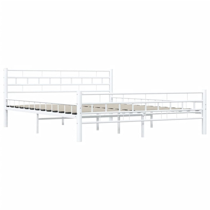 sengestel 160 x 200 cm metal hvid