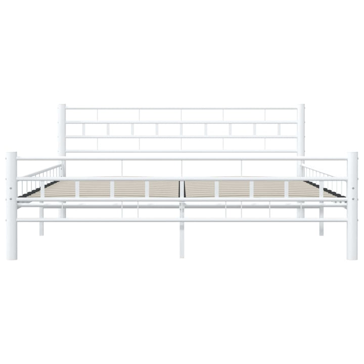 sengestel 160 x 200 cm metal hvid