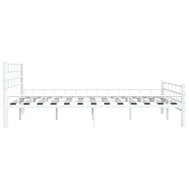 sengestel 160 x 200 cm metal hvid