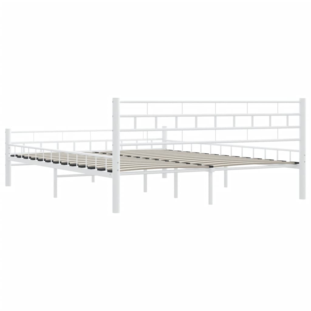 sengestel 160 x 200 cm metal hvid