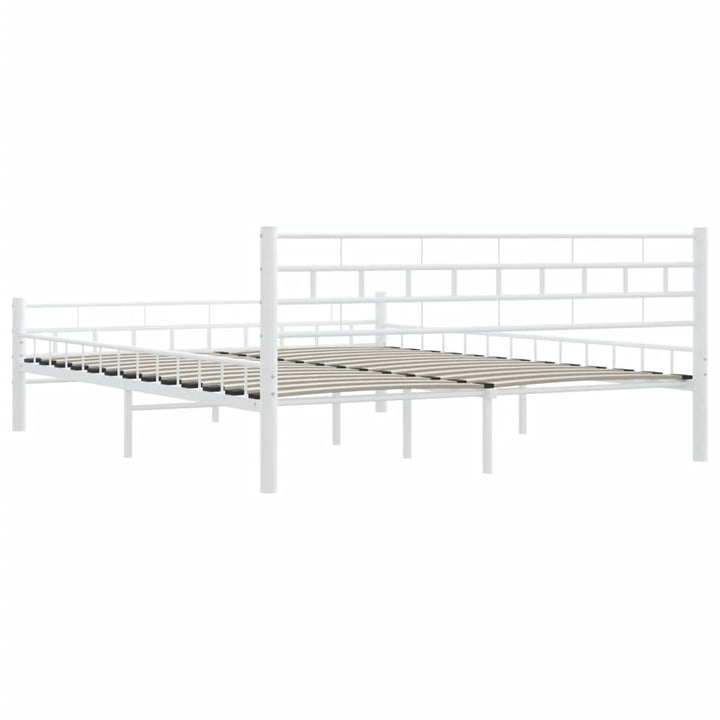 sengestel 160 x 200 cm metal hvid