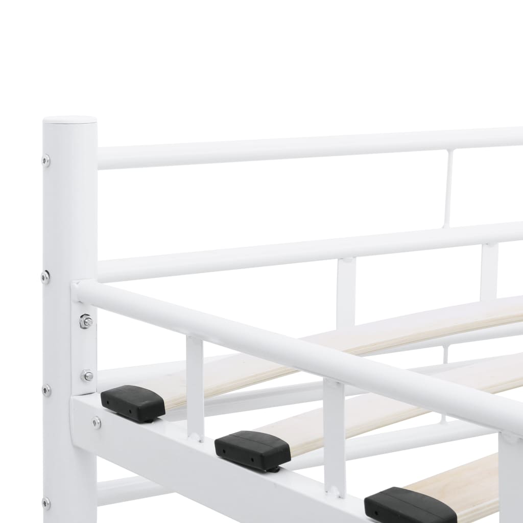 sengestel 160 x 200 cm metal hvid
