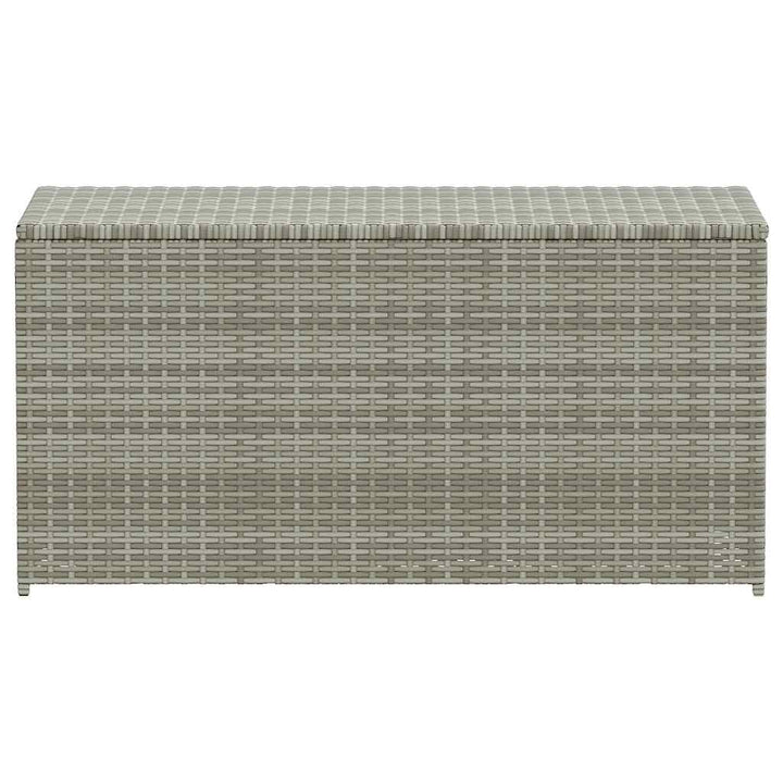 opbevaringskasse til haven 100x50x50 cm polyrattan grå