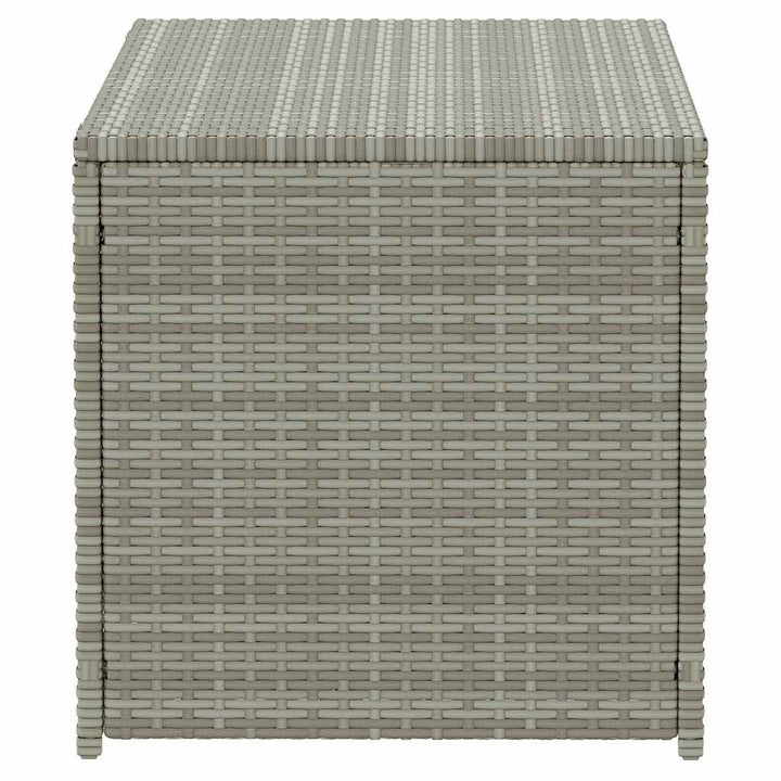 opbevaringskasse til haven 100x50x50 cm polyrattan grå