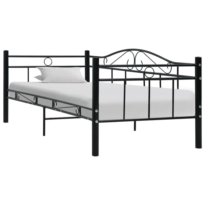 stel til daybed 90x200 cm metal sort