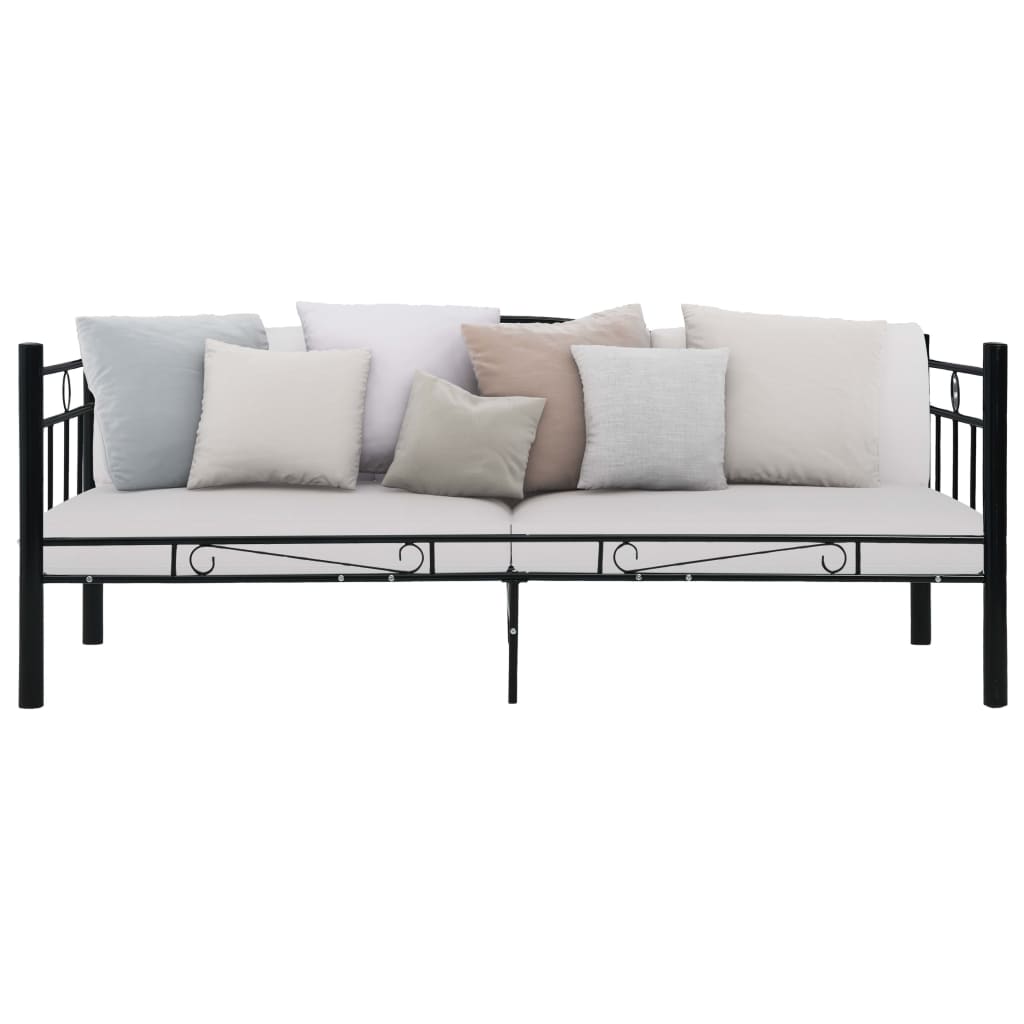 stel til daybed 90x200 cm metal sort
