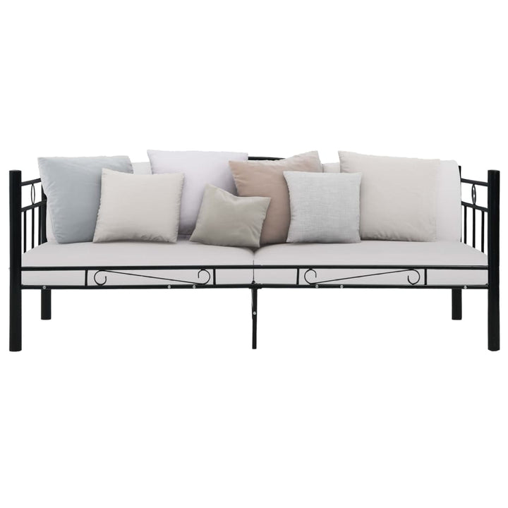 stel til daybed 90x200 cm metal sort