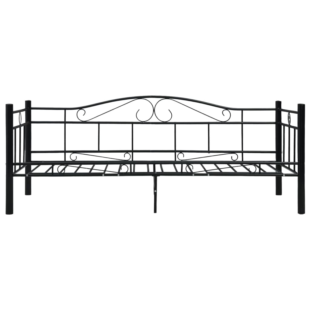 stel til daybed 90x200 cm metal sort