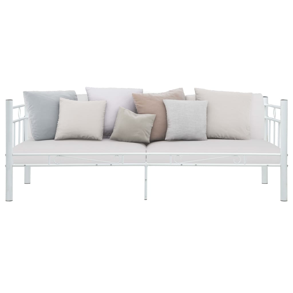 stel til daybed 90x200 cm metal hvid