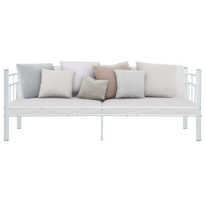 stel til daybed 90x200 cm metal hvid