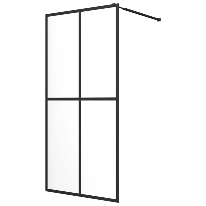 bruseafskærmning 100x195 cm hærdet glas klart