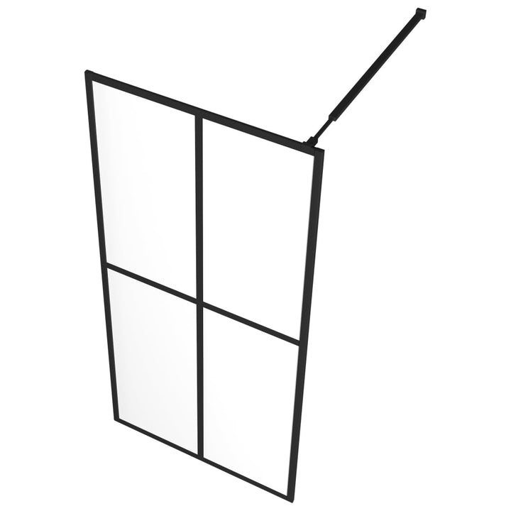 bruseafskærmning 100x195 cm hærdet glas klart