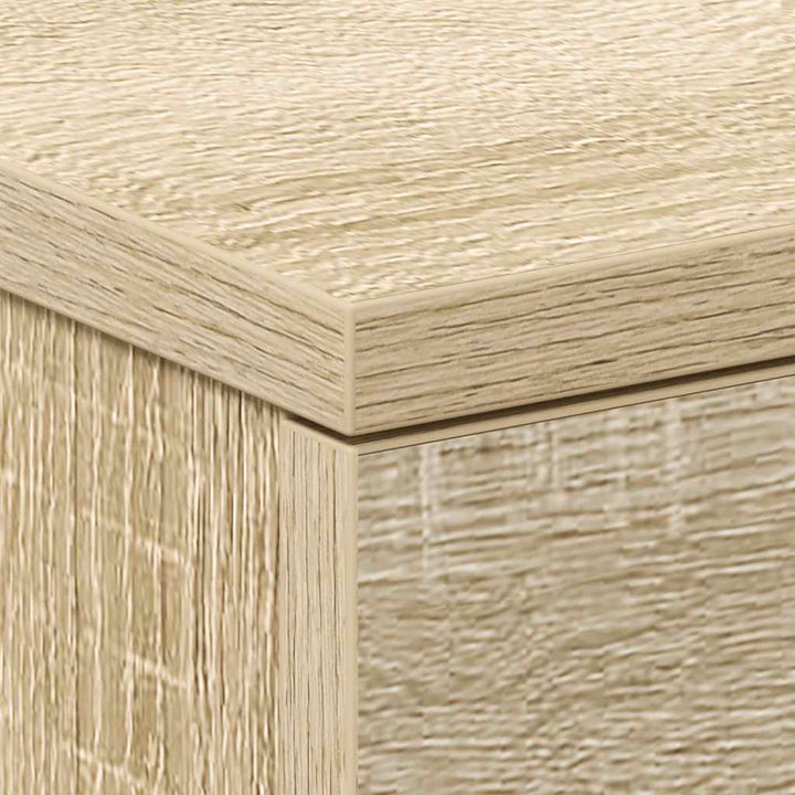 sengeborde 2 stk. 38x35x56 cm konstrueret træ sonoma-eg