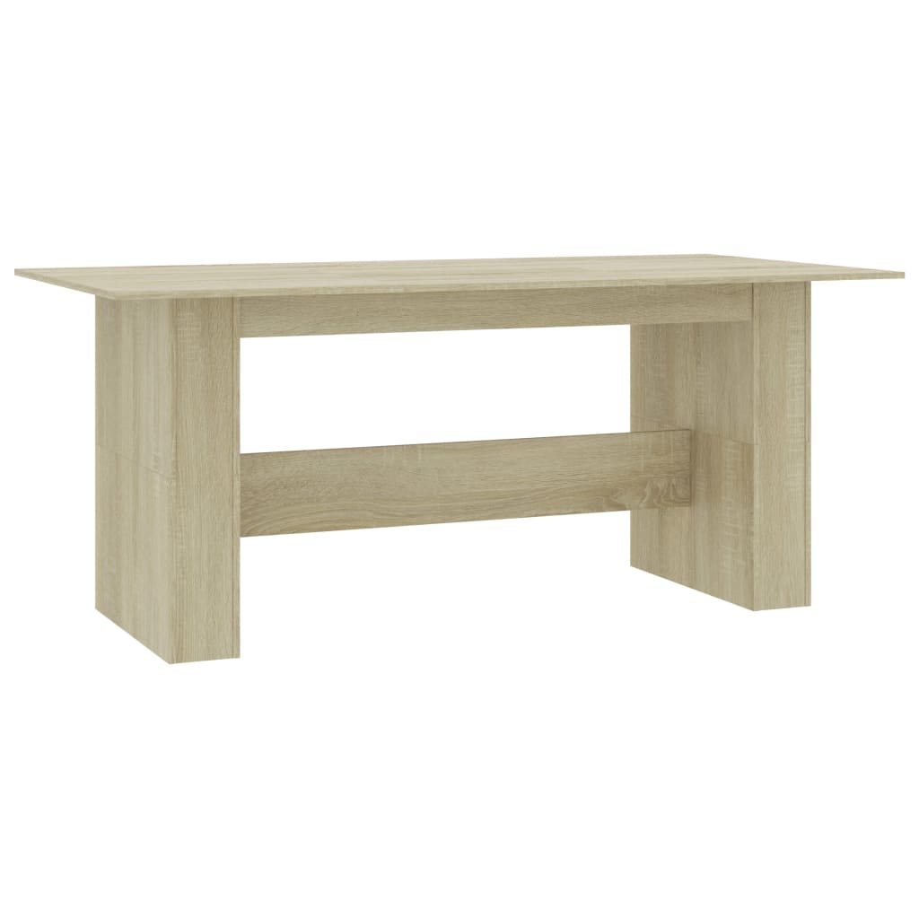 spisebord 180x90x76 cm konstrueret træ sonoma-eg