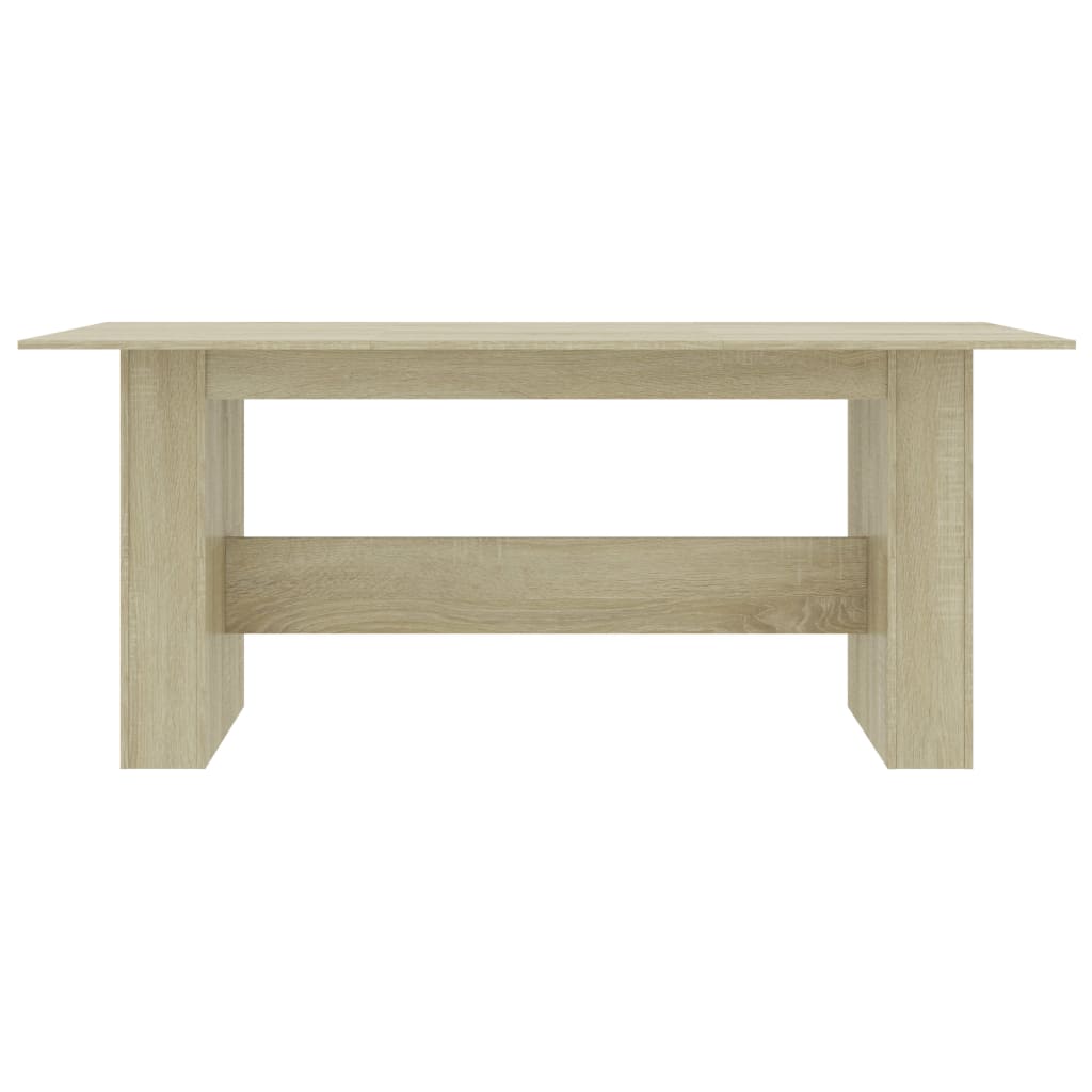 spisebord 180x90x76 cm konstrueret træ sonoma-eg