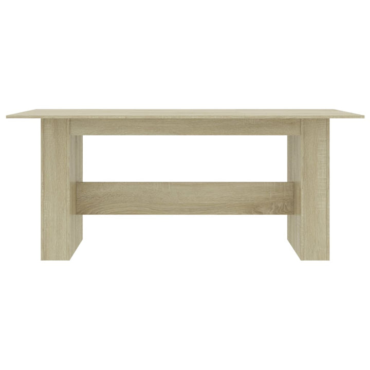 spisebord 180x90x76 cm konstrueret træ sonoma-eg
