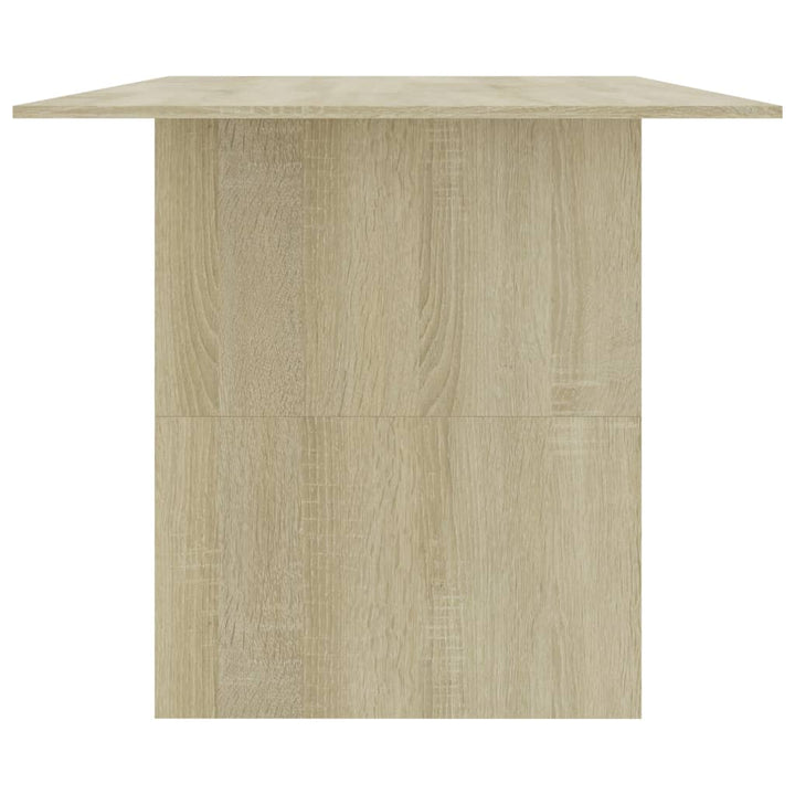 spisebord 180x90x76 cm konstrueret træ sonoma-eg