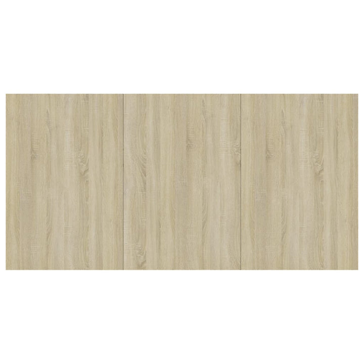 spisebord 180x90x76 cm konstrueret træ sonoma-eg