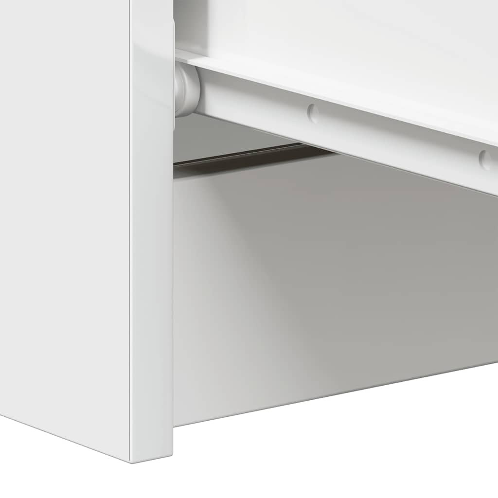 skænk 60x35x98,5 cm konstrueret træ hvid højglans