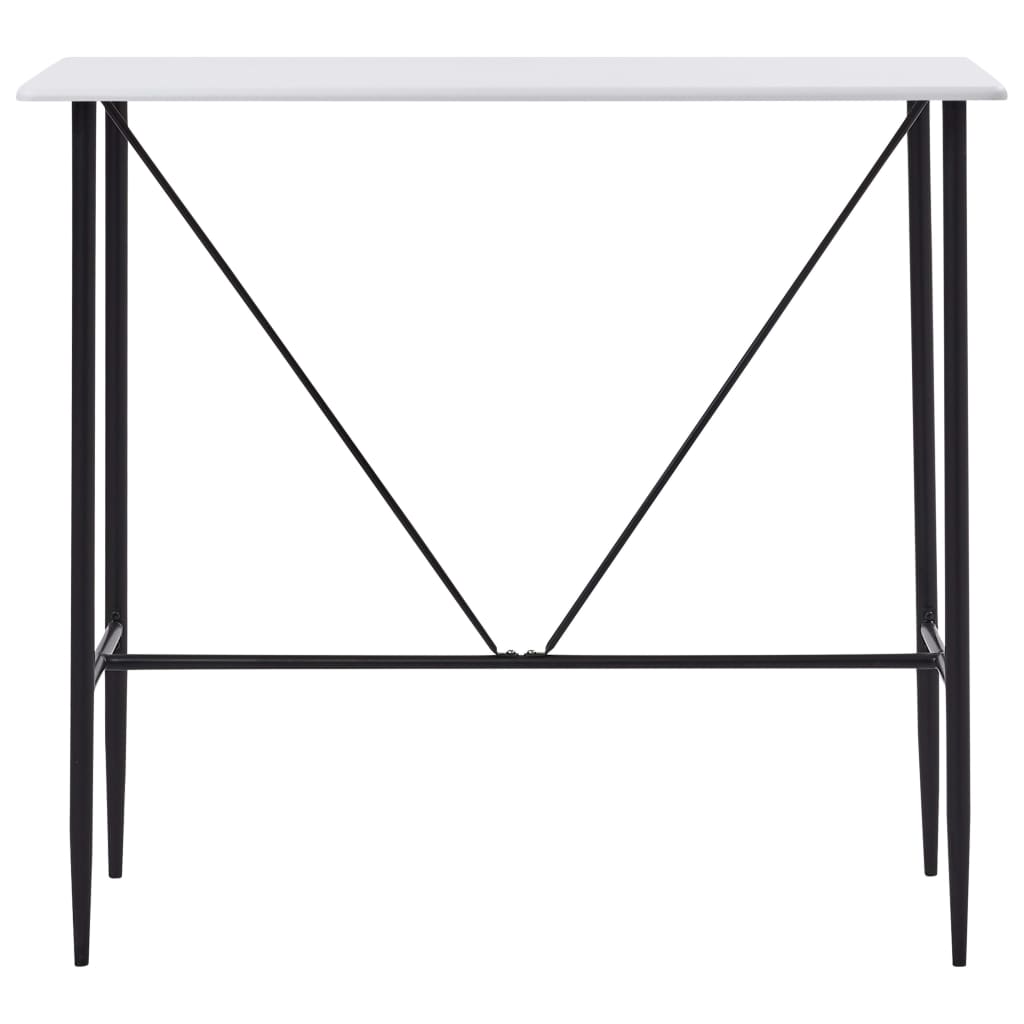 barbord 120 x 60 x 110 cm MDF hvid
