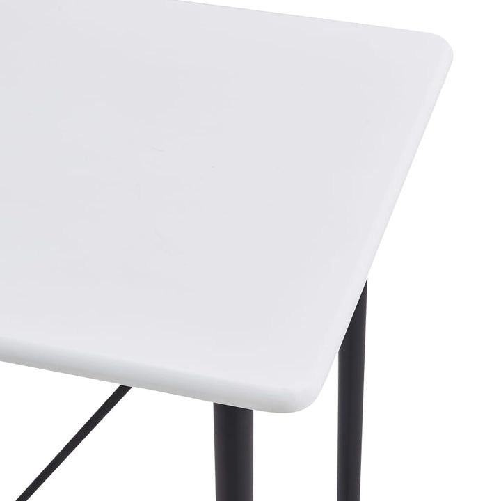 barbord 120 x 60 x 110 cm MDF hvid