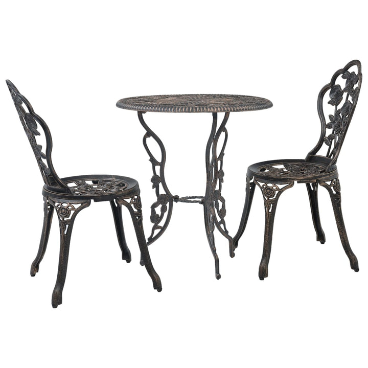 bistrosæt 3 dele støbt aluminium