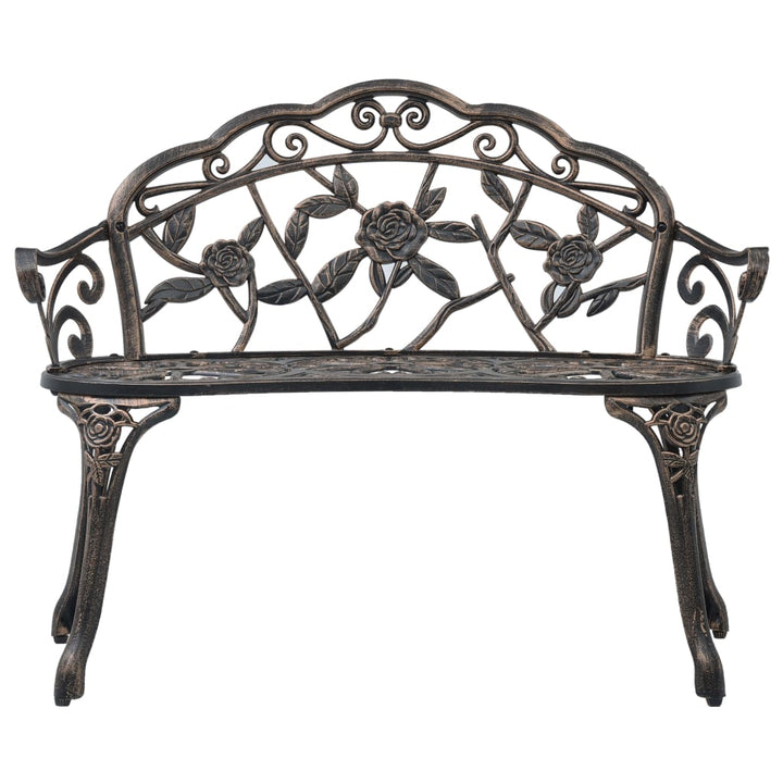 bistrobænk 100 cm bronzestøbt aluminium